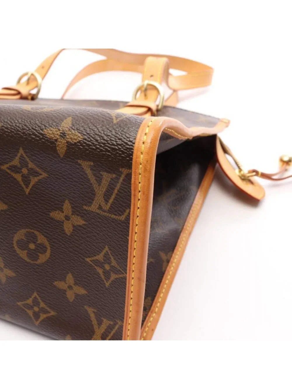Louis Vuitton Tote Bag Popincourt Monogram Canvas Leather Povincourt